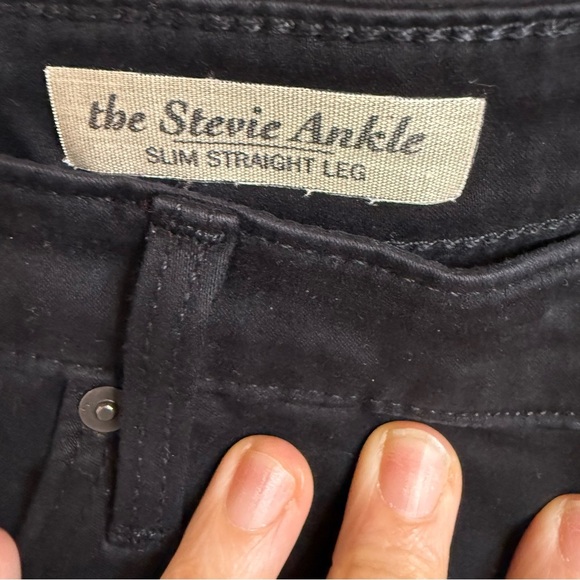 Adriano Goldschmied | The Stevie Ankle | Slim Straight Leg Black Jeans | Sz 31R - Picture 5 of 11